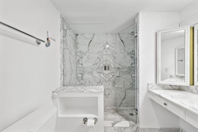 1370 S Ocean Blvd Unit 1808, Pompano Beach, FL 33062 - bathroom featuring a marble finish shower and vanity