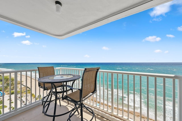 1370 S Ocean Blvd Unit 1808, Pompano Beach, FL 33062 - balcony with view of water and beach
