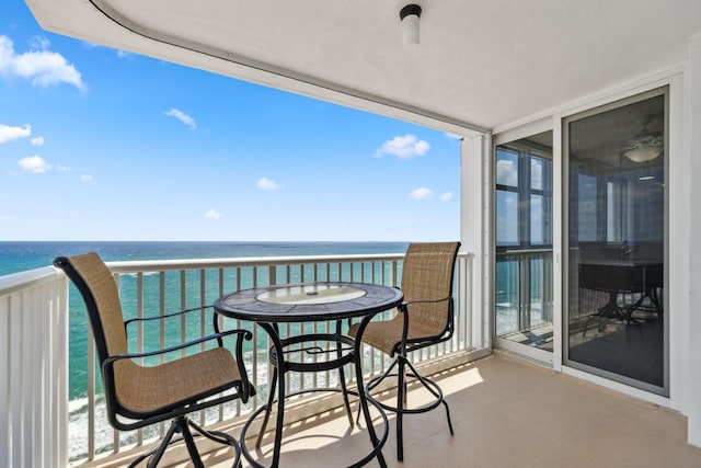 1370 S Ocean Blvd Unit 1808, Pompano Beach, FL 33062 - balcony with a water view