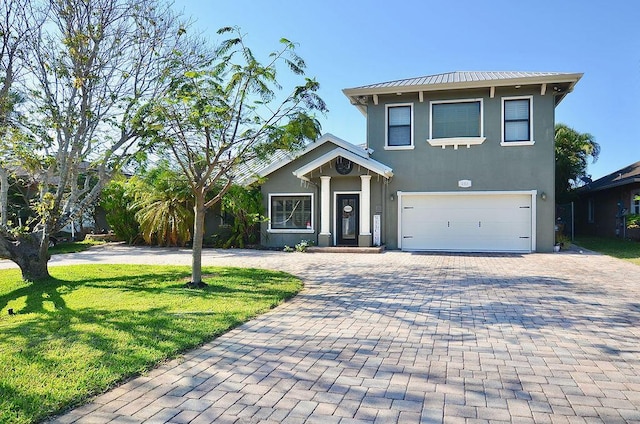 283 NE Sagamore Terrace, Port Saint Lucie, FL 34983 - view of front of property featuring stucco siding, decorative driveway, and a garage