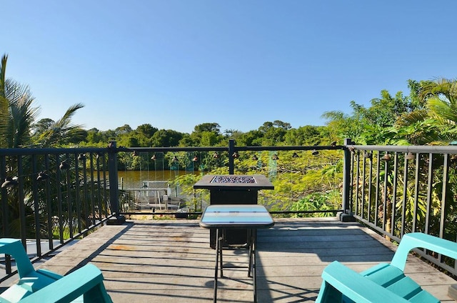 283 NE Sagamore Terrace, Port Saint Lucie, FL 34983 - deck featuring a water view