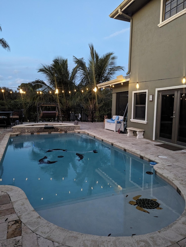 283 NE Sagamore Terrace, Port Saint Lucie, FL 34983 - view of pool featuring fence, a fenced in pool, and a patio area