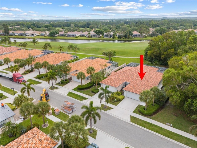 8365 SE Double Tree Dr, Hobe Sound, FL 33455 - aerial view of residential area with a large body of water and a golf club