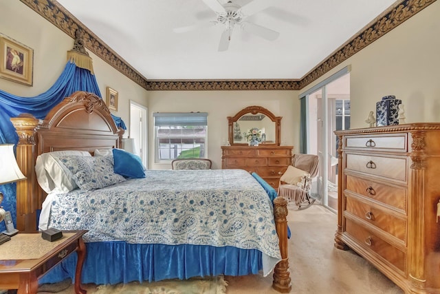 7829 Mansfield Hollow Rd, Delray Beach, FL 33446 - carpeted bedroom with a ceiling fan