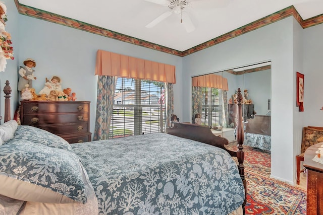 7829 Mansfield Hollow Rd, Delray Beach, FL 33446 - bedroom with ceiling fan