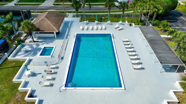7829 Mansfield Hollow Rd, Delray Beach, FL 33446 - pool with fence and a patio