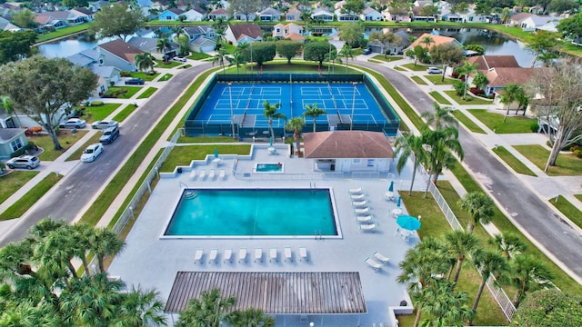 7829 Mansfield Hollow Rd, Delray Beach, FL 33446 - community pool with a residential view and a water view