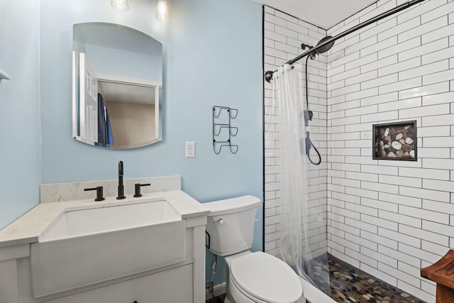 1728 SE Harrison St, Stuart, FL 34997 - full bath with toilet, tiled shower, and vanity