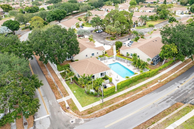 6209 Pond Tree Ct, Greenacres, FL 33463 - aerial perspective of suburban area featuring a pool