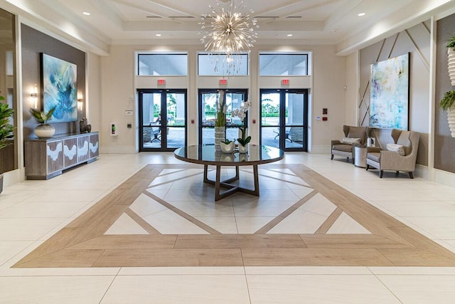 13509 SW Oceanus Blvd, Port Saint Lucie, FL 34987 - lobby featuring a towering ceiling and recessed lighting