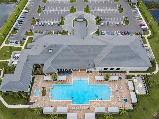 13509 SW Oceanus Blvd, Port Saint Lucie, FL 34987 - aerial view of a pool and a nearby body of water