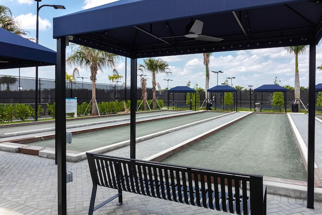13509 SW Oceanus Blvd, Port Saint Lucie, FL 34987 - surrounding community featuring a bocce ball area, fence, and a gazebo