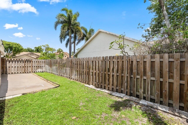 13029 Meadowbreeze Dr, Wellington, FL 33414 - view of yard with a patio area and a fenced backyard