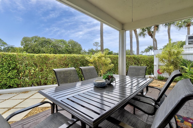 17744 Candlewood Ter, Boca Raton, FL 33487 - sunroom / solarium featuring outdoor dining space