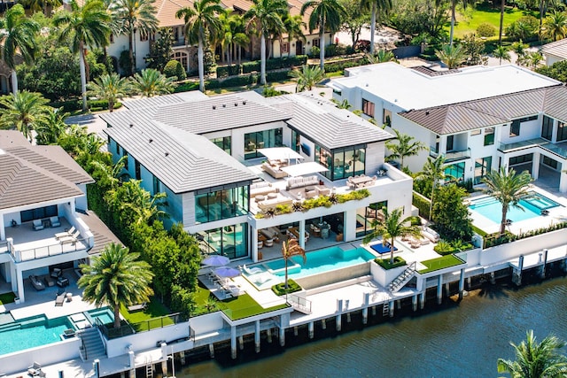 207 W Coconut Palm Rd, Boca Raton, FL 33432 - bird's eye view featuring a water view