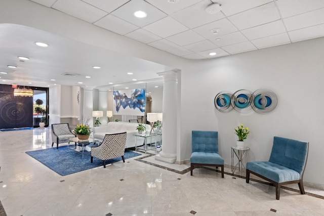 lobby featuring visible vents