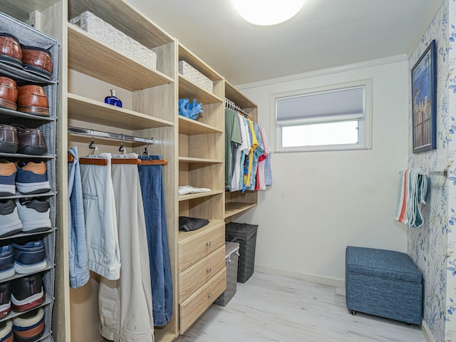 1732 Sunrise Ln, Sebastian, FL 32958 - spacious closet with wood finished floors