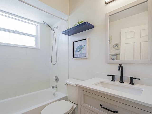 1732 Sunrise Ln, Sebastian, FL 32958 - full bath featuring toilet, shower / bathtub combination, and vanity