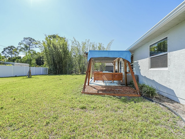 1732 Sunrise Ln, Sebastian, FL 32958 - view of yard featuring a gazebo and fence