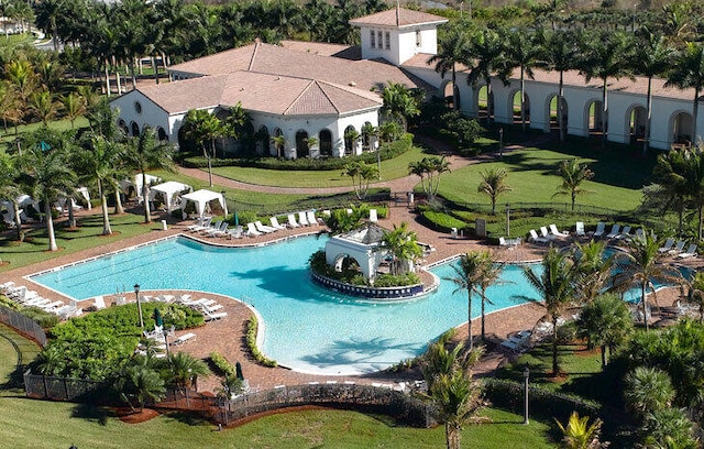 view of pool