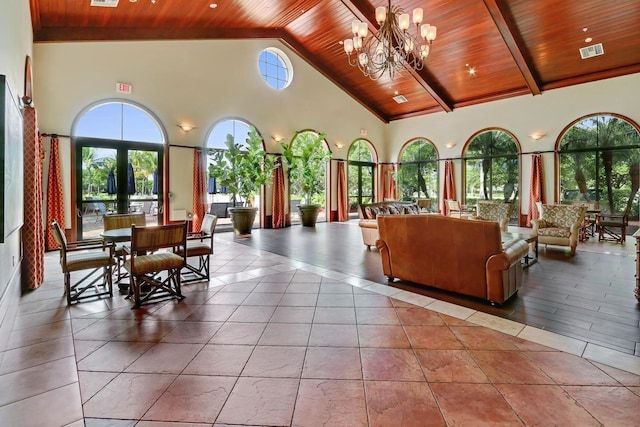 community lobby featuring visible vents