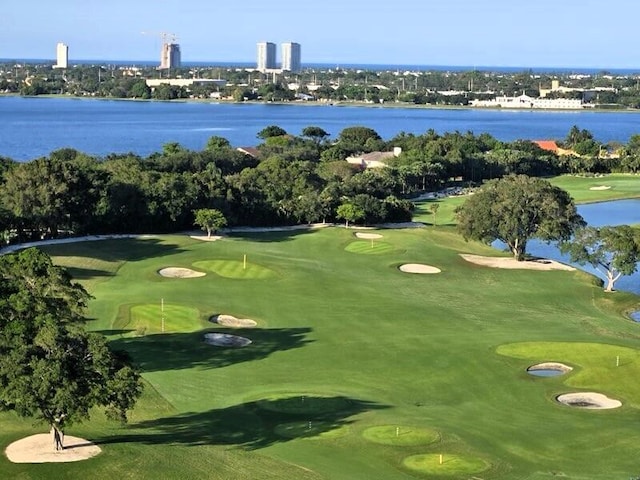 2400 Presidential Way Unit 1803, West Palm Beach, FL 33401 - bird's eye view of a nearby body of water and a golf club