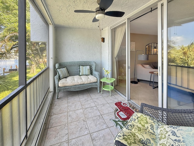 777 S Federal Hwy Unit 209N, Pompano Beach, FL 33062 - sunroom / solarium with a ceiling fan
