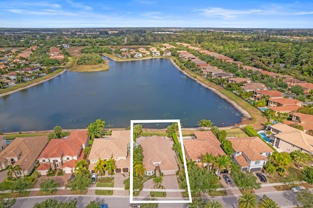 725 Edgebrook Ln, West Palm Beach, FL 33411 - bird's eye view with a residential view and a water view
