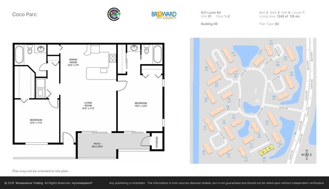 621 Lyons Rd Unit 9201, Coconut Creek, FL 33063 - floor plan