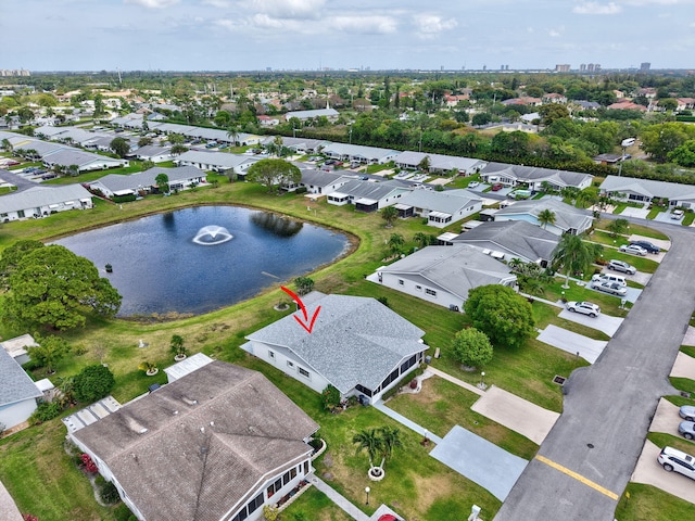 5325 Mariesa Ave, West Palm Beach, FL 33417 - aerial view of property's location with a large body of water and nearby suburban area