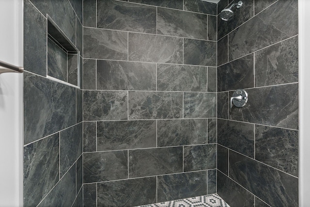 room details with tiled shower