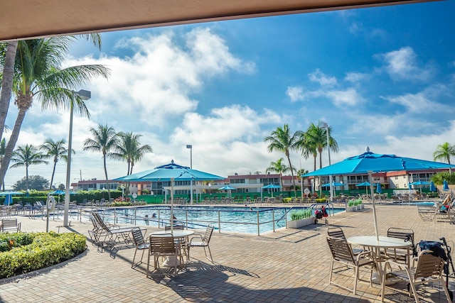 community pool featuring a patio