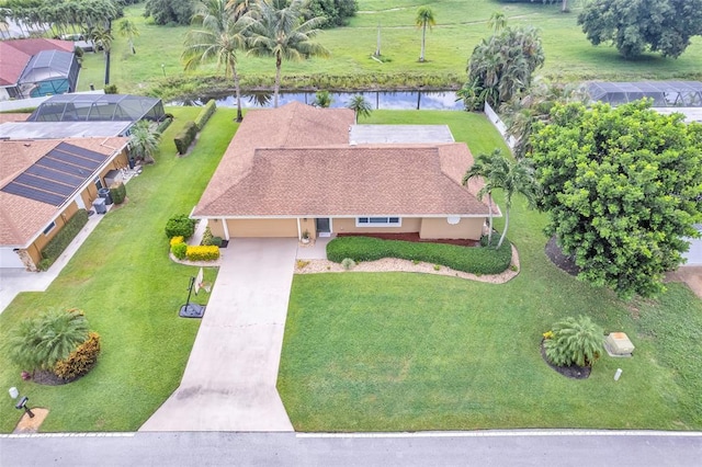4160 Juniper Ter, Boynton Beach, FL 33436 - bird's eye view featuring a water view