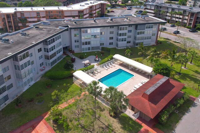 2951 NW 46th Ave Unit 306, Lauderdale Lakes, FL 33313 - aerial view of a pool
