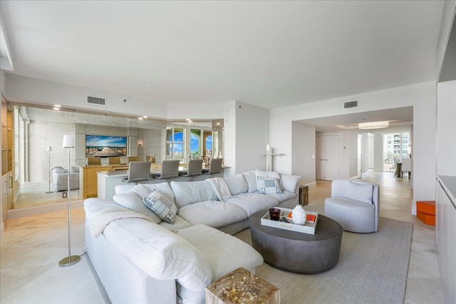 3720 S Ocean Blvd Unit 603, Highland Beach, FL 33487 - living area featuring visible vents