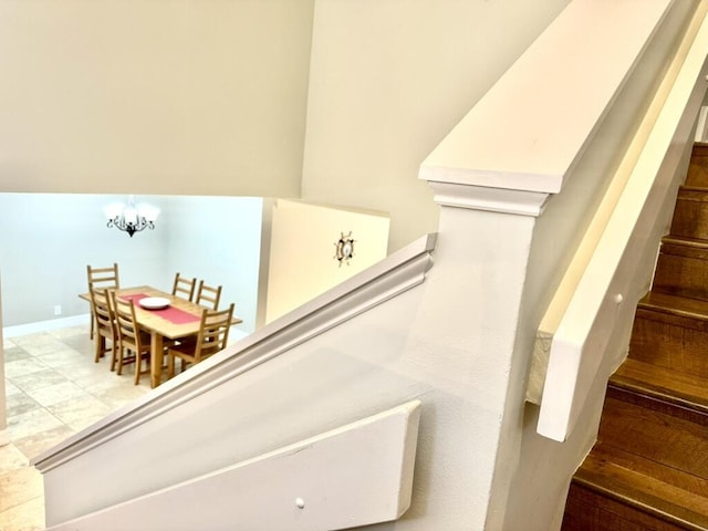 view of stairway
