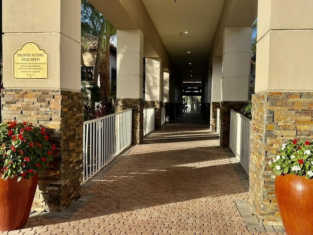view of corridor