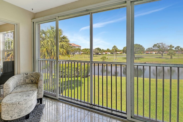 17051 Emile St Unit 5, Boca Raton, FL 33487 - sunroom with a water view