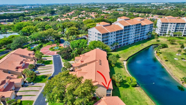 17051 Emile St Unit 5, Boca Raton, FL 33487 - aerial view with a water view