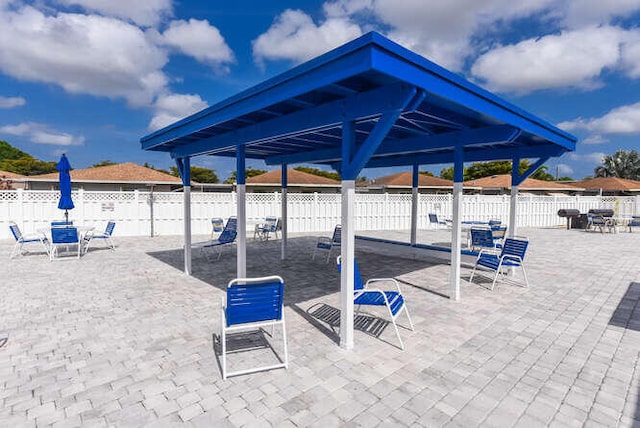 view of patio / terrace featuring a fenced backyard