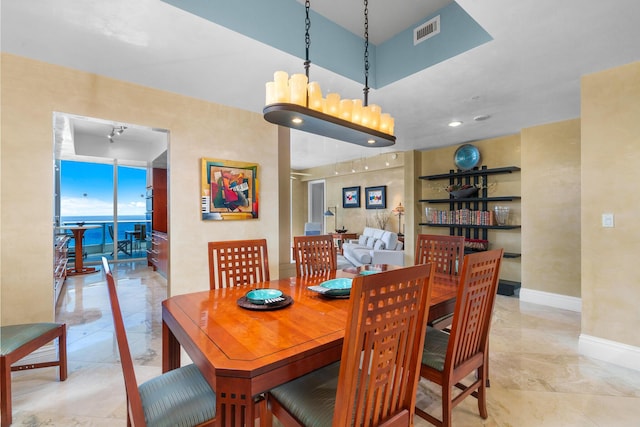 1600 S Ocean Blvd Unit Mph02, Lauderdale By The Sea, FL 33062 - dining area featuring marble finish floors and baseboards