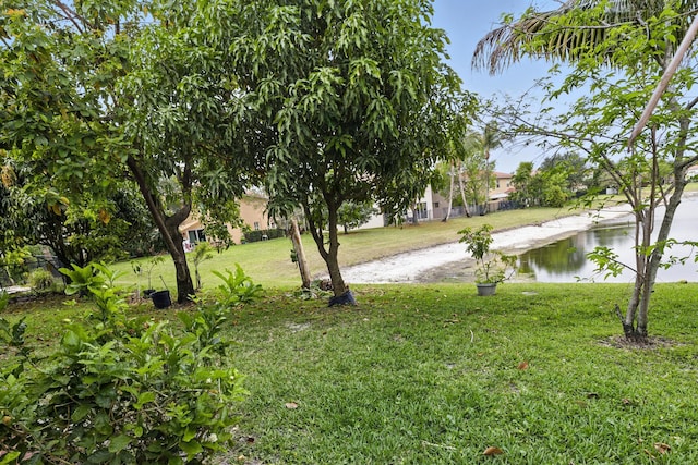707 Cresta Cir, West Palm Beach, FL 33413 - view of yard with a water view