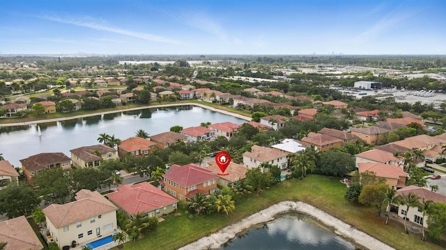 707 Cresta Cir, West Palm Beach, FL 33413 - aerial view featuring a residential view and a water view