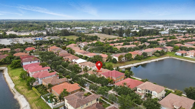 707 Cresta Cir, West Palm Beach, FL 33413 - aerial view with a residential view and a water view