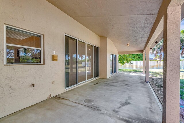 view of patio / terrace with fence