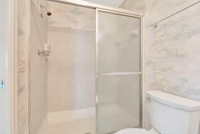 955 Circle A Dr Unit A, Delray Beach, FL 33445 - bathroom with toilet and a stall shower