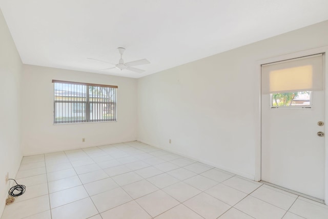 955 Circle A Dr Unit A, Delray Beach, FL 33445 - unfurnished room with plenty of natural light and ceiling fan