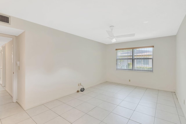 955 Circle A Dr Unit A, Delray Beach, FL 33445 - empty room featuring ceiling fan and light tile patterned floors
