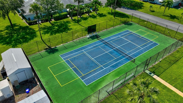 955 Circle A Dr Unit A, Delray Beach, FL 33445 - view of tennis court