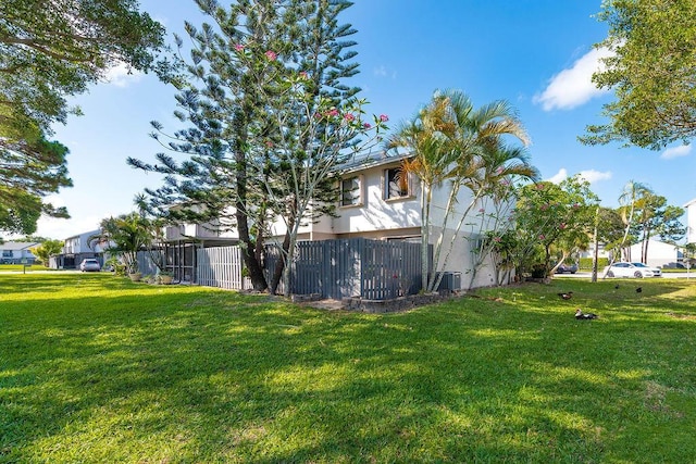5606 Channel Dr, Lake Worth, FL 33463 - view of yard featuring fence